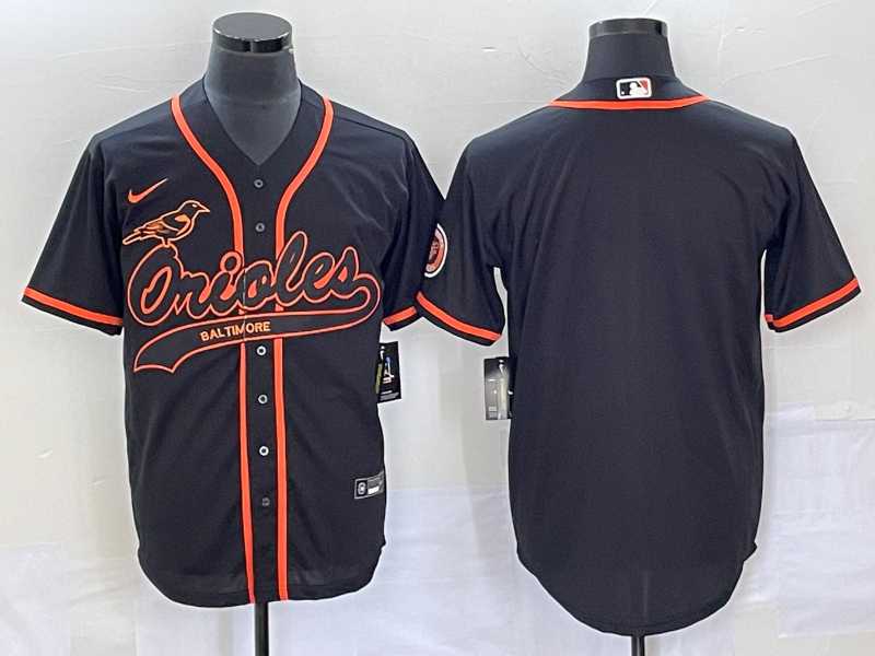 Mens Baltimore Orioles Black Cool Base Stitched Baseball Jersey->baltimore orioles->MLB Jersey